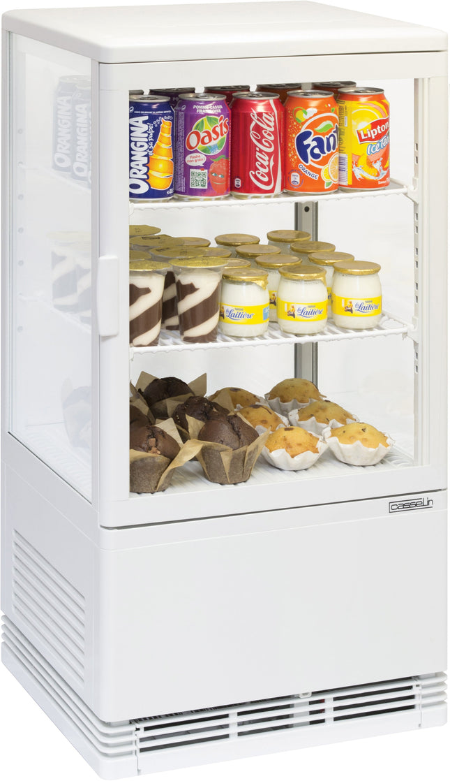 Displaykøleskab 58 liter - Hvid