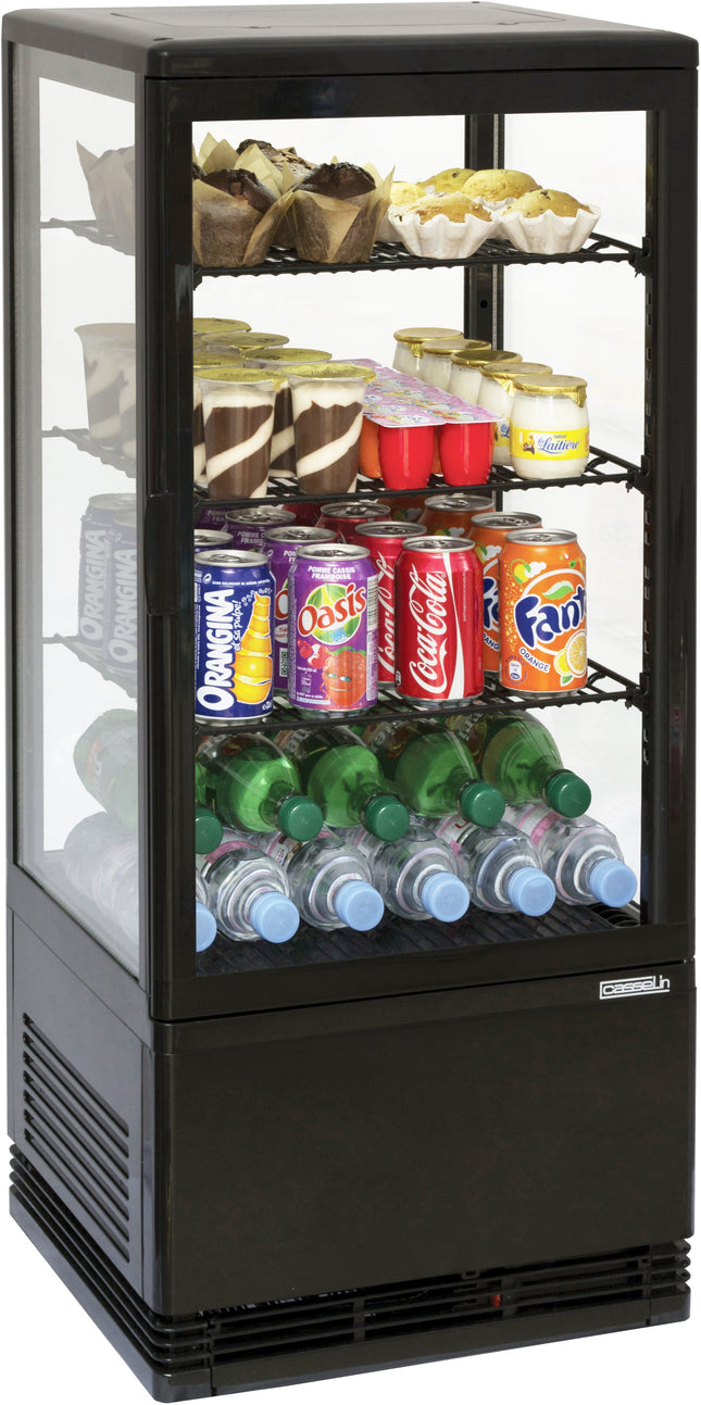 Displaykøleskab 78 liter - Sort