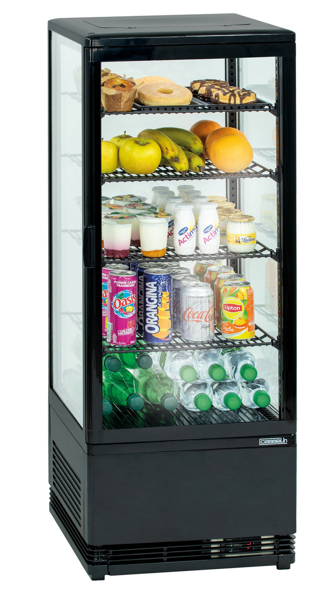Displaykøleskab 98 liter - Sort