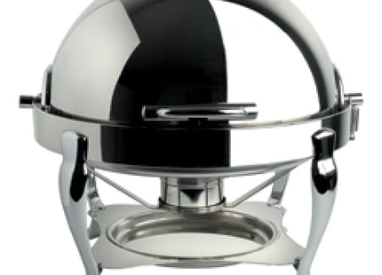 Rustfrit stål "afrundet" komfur, "roll-top" låg, GN 1/1-65 mm