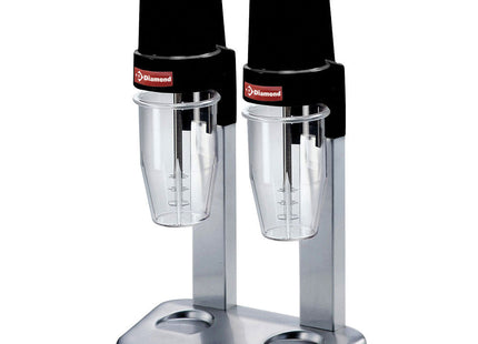 Milk-shake maskine, 2x 650 cl. Lexan kopper