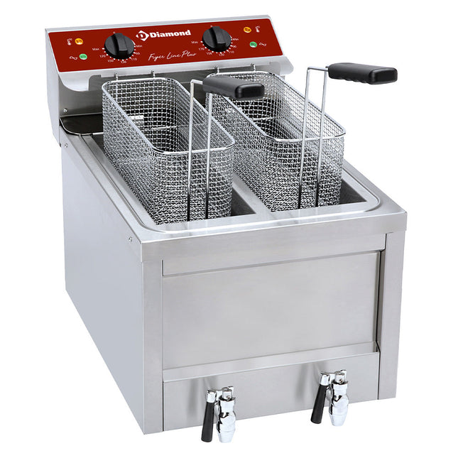 Elektrisk friture 2 x 8 lit. - TOP