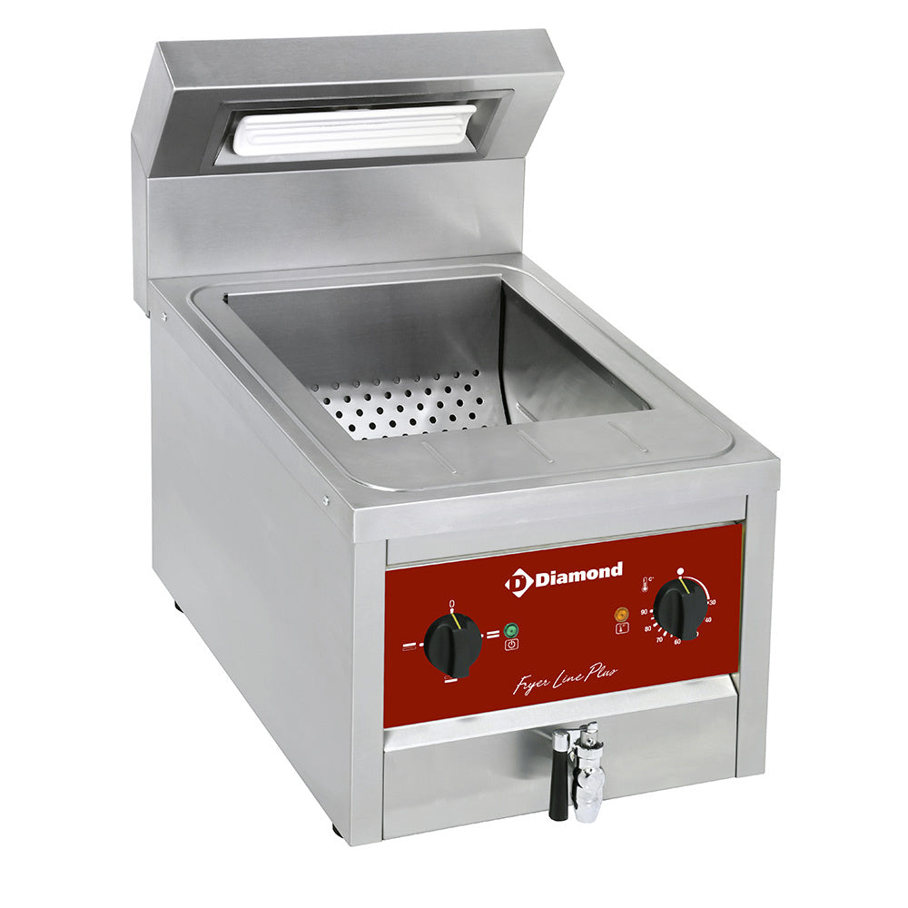 Elektrisk Pommes frites varmer kapacitet 12 lit.- TOP-