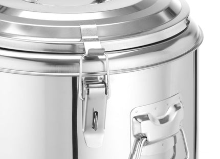 Isoleret transportbeholder, HENDI, Kitchen Line, 36L, Sølv, ⌀400x(H)500mm