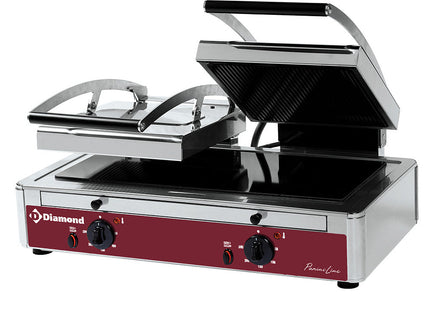 Grill Panini DOBBELT glaskeramisk