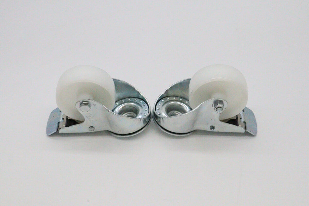 Hjul til bordsteamer - 2 med bremser - 4,3 tommer / 11 cm
