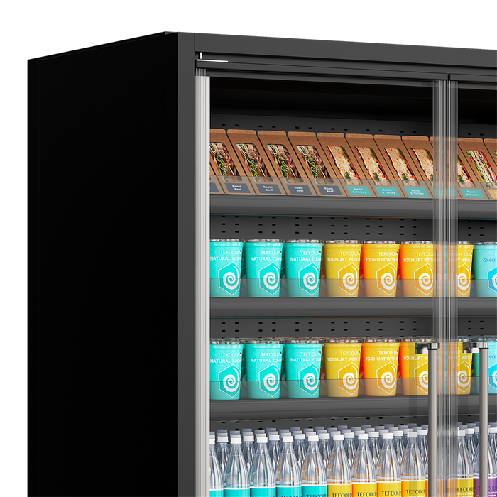 Multideck køler til supermarked Galaxy+ GP14FGD Black