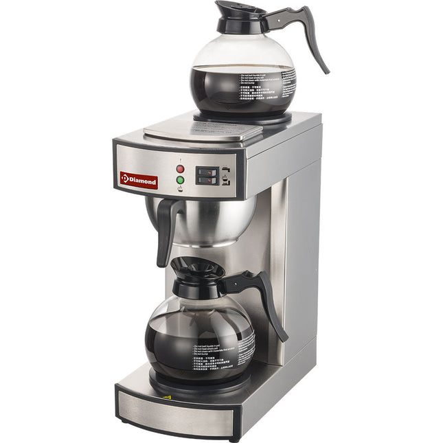 Kaffemaskine - 1 gruppe + 2 varmeplader - Halvautomatisk
