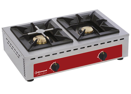 bord rækkevidde, 2 brændere (7+5 kW)