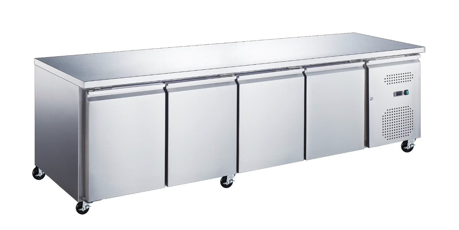 Frysebord - 553 Liter - 223cm - 4 døre