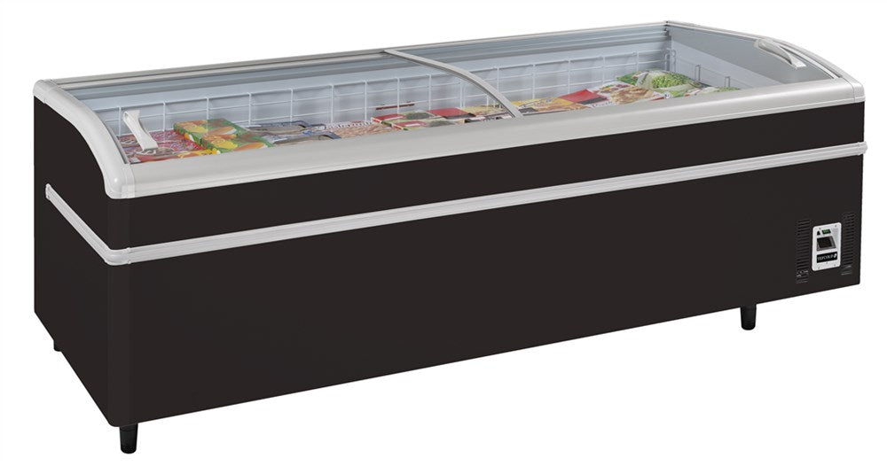 Supermarkedskøler / -fryser i sort-SHALLOW 250B-CF