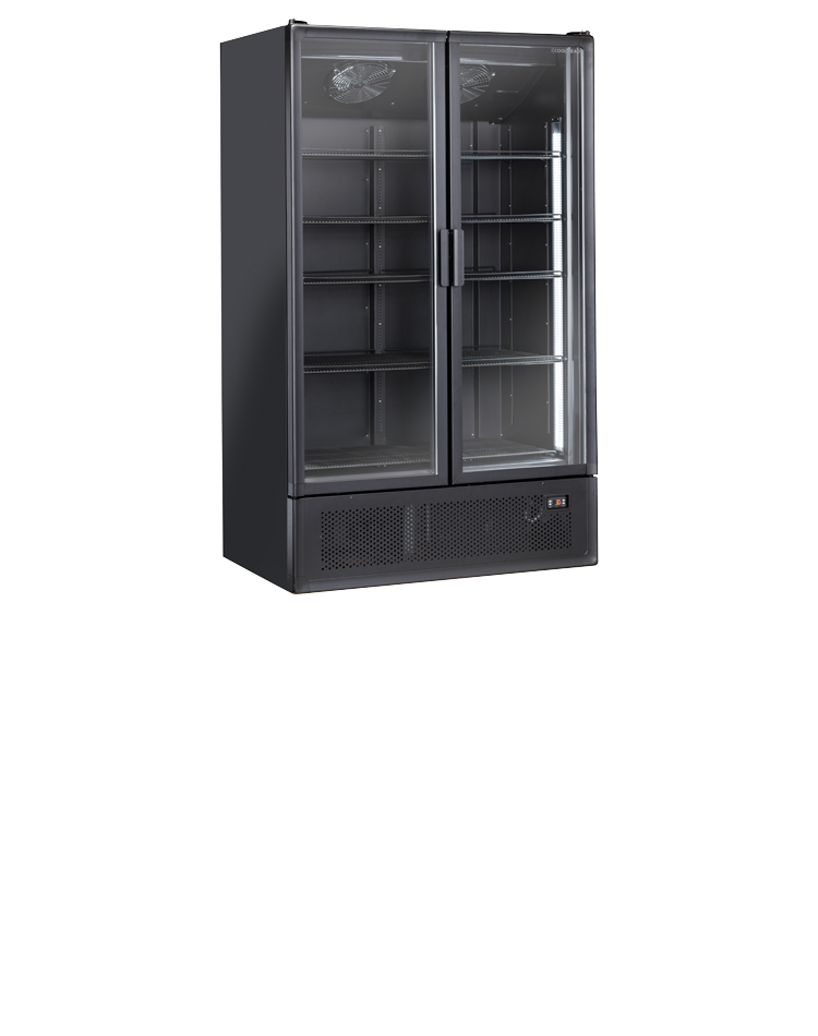Køleskab / Displaykøleskab - 1200 liter - Sort