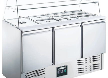 Saladette med glasplade
model ES 903 G