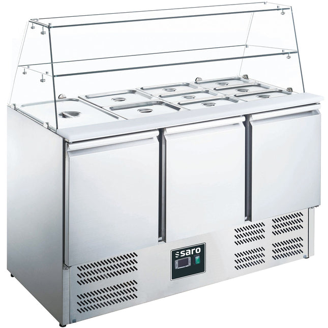 Saladette med glasplade
model ES 903 G