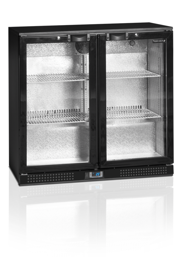 Backbar / Bar køleskab - 2 glaslåger - DB201H