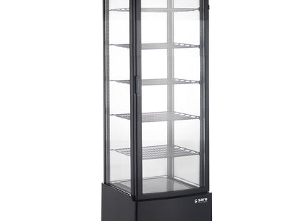 Vitrineskab, sort 
model LEO AV