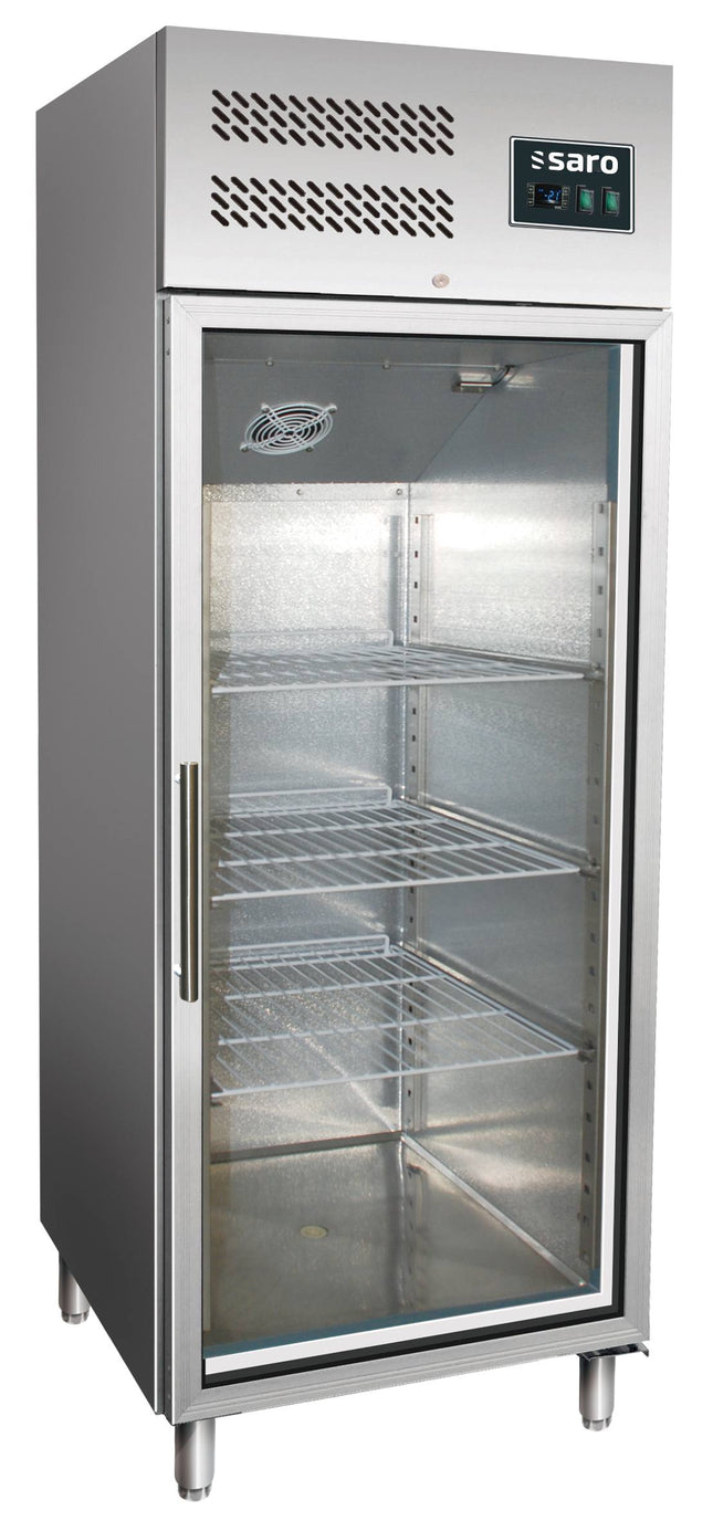 Kommercielt køleskab med 1 glaslåge - 2/1 GN model GN 600 TNG - 600 liter