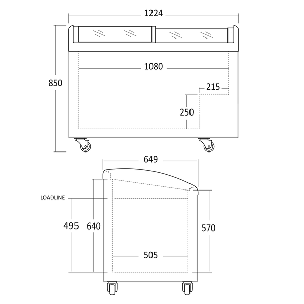 Isfryser - IC352D - 330 liter