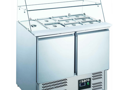 Saladette med glasplade
model ES 900 G