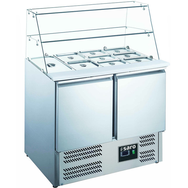 Saladette med glasplade
model ES 900 G