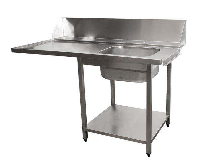 Forsyning bord til opvaskemaskine højre, 1 kar, 1600 mm