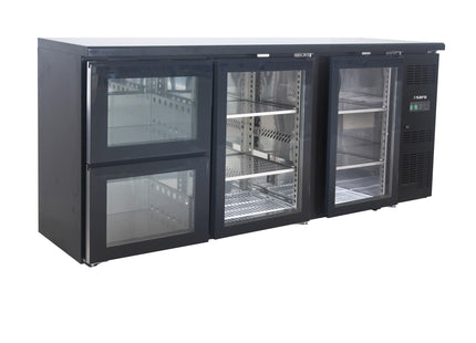 Barkøler med 2 GLASDØRER og 2 skuffer
model BC 3100 G S2