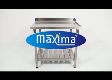 Opvaskemaskine bord - 70 x 75 cm - Højre - med backsplash og opbevaring Hylde