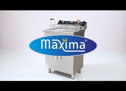 Friture - 16L - 1 kurv - med afløbshane og stativ - 400V