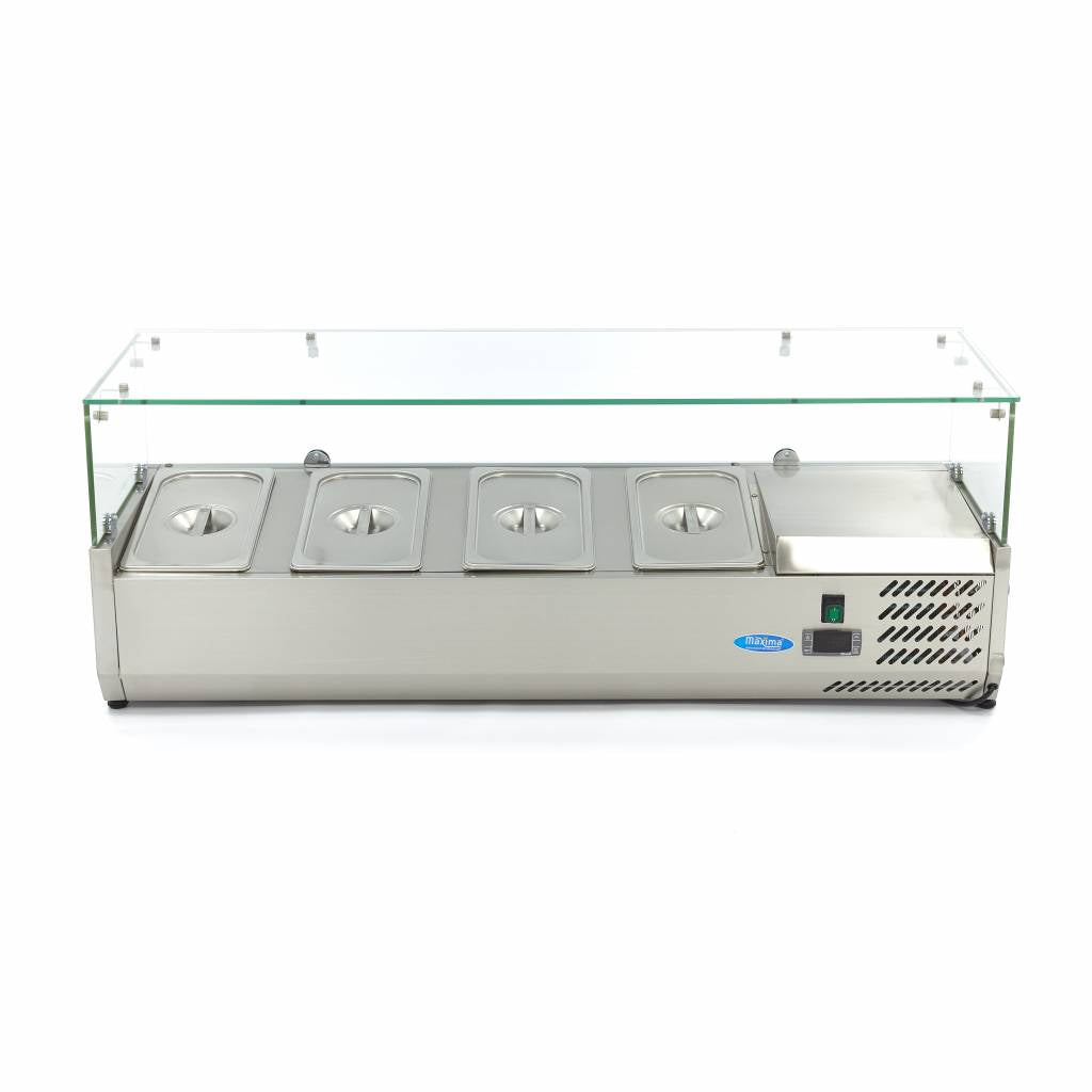Countertop Prep Fridge - 120cm - Fits 4 x 1/3 GN
