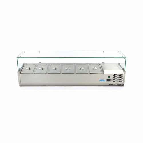 Countertop Prep Fridge - 150cm - Fits 6 x 1/3 GN