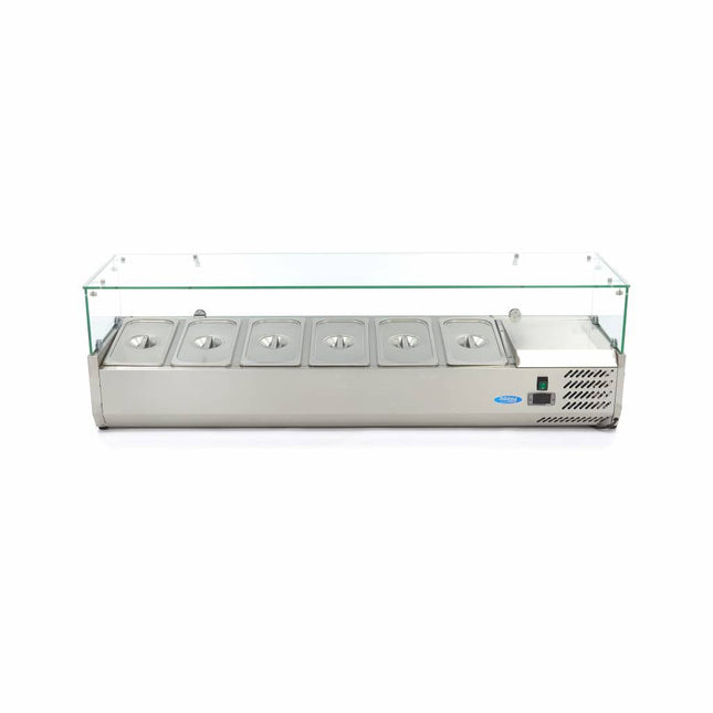 Bordplade Prep Køleskab - 150cm - Passer til 6 x 1/3 GN