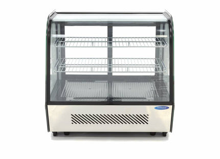 Displaykøleskab - 120 liter - 70 cm - skydedøre bag