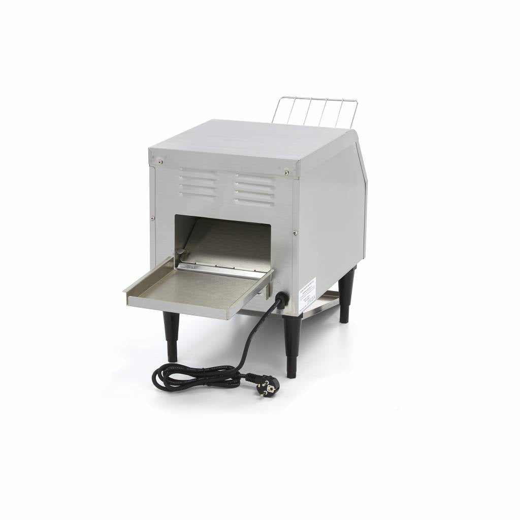 Brødrister / Conveyortoaster - 150 skiver/t - Justerbar hastighed - inkl. krummebakke