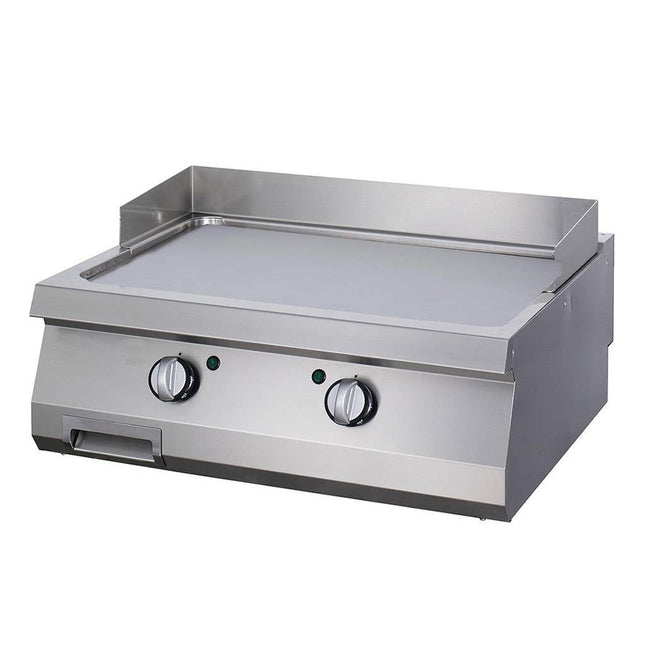Heavy Duty Grillplade - Glat krom - Dobbelt enhed - 70 cm dyb - Elektrisk