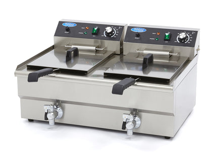 Friture - 2 x 16L - 2 Kurve - med afløbshane