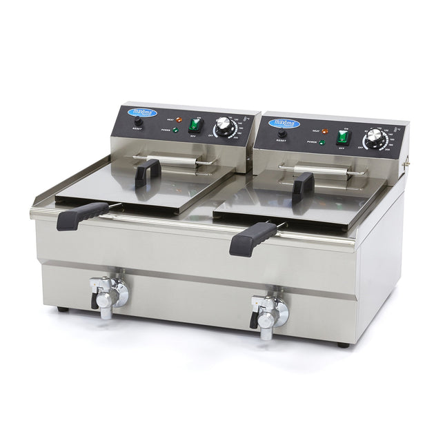 Friture - 2 x 16L - 2 Kurve - med afløbshane