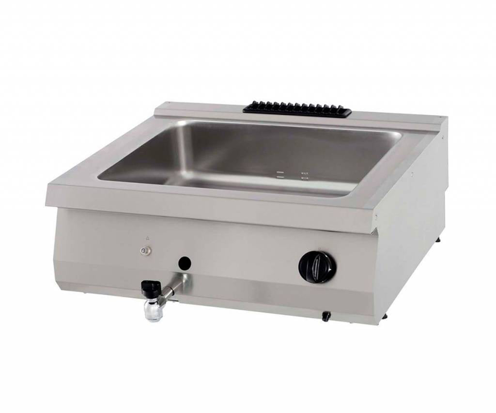 Kraftig Bain Marie - Dobbelt enhed - 70 cm dyb - Gas