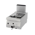 Heavy Duty Deep Fryer - 1 x 12L - Single Unit - 70cm Deep - with Drain Tap - Gas
