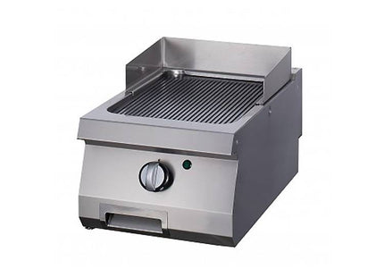 Heavy Duty Grillplade - Rillet krom - Enkelt enhed - 70 cm dyb - Gas