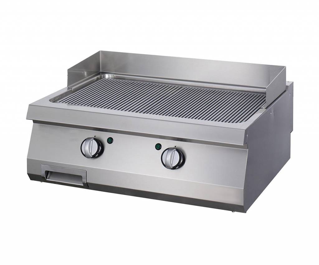 Heavy Duty Grillplade - Rillet krom - Dobbelt enhed - 70 cm dyb - Gas