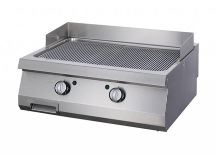 Heavy Duty Grillplade - Rillet - Dobbelt enhed - 70 cm dyb - Gas