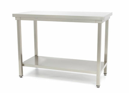 Rustfrit stål bord - 200 x 70 cm - Justerbar højde