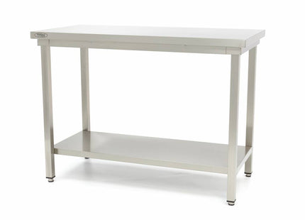 Rustfrit stål bord - 80 x 70 cm - Justerbar højde