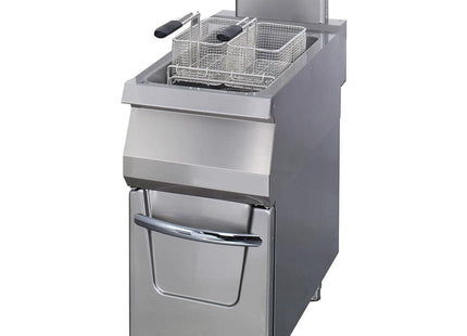 Premium friture - 1 x 22L - Enkelt enhed - 90 cm dyb - med aftapningshane - Gas