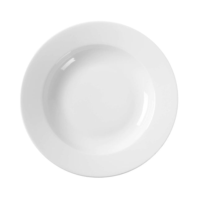 Suppetallerken, HENDI, hvid, ⌀230mm