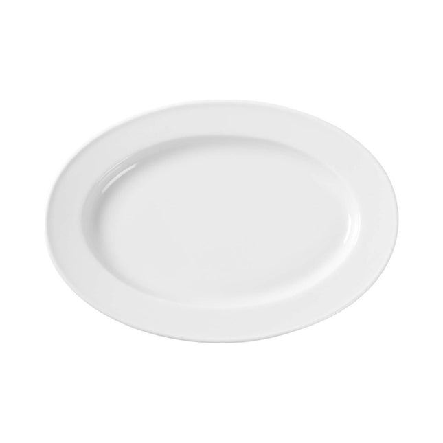 Ovalt fad, HENDI, hvid, 290x200mm