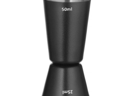 Jigger 25/50 ml, BarUp, Sort, ⌀45x(H)86mm