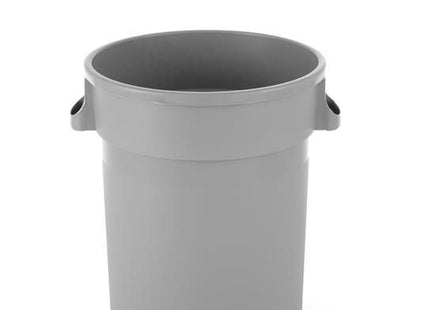 Rund affaldsbeholder, AmerBox, 120L, Lysegrå, ⌀550x(H)690mm
