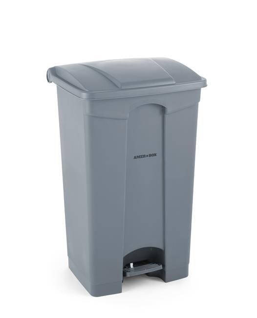 Pedalspand, AmerBox, 87L, Lysegrå, 500x410x(H)815mm