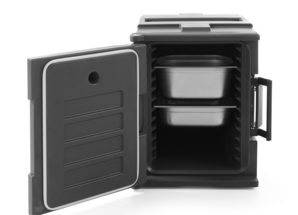 Thermo cateringbeholder 2x GN 1/1 200, AmerBox, Mørkegrå, 477x680x(H)620mm
